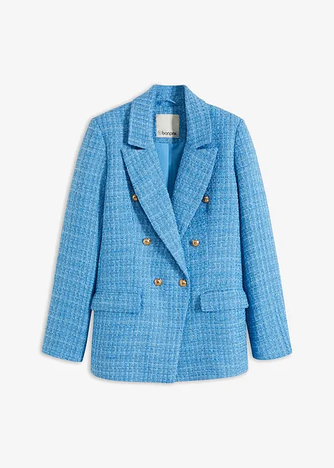 Blazer doppiopetto in bouclé, bonprix