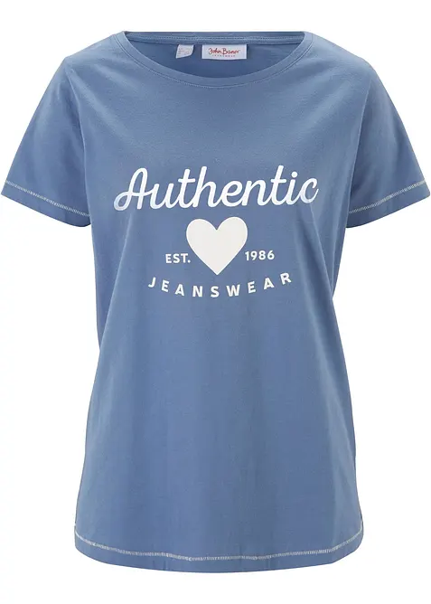 T-shirt in puro cotone, bonprix