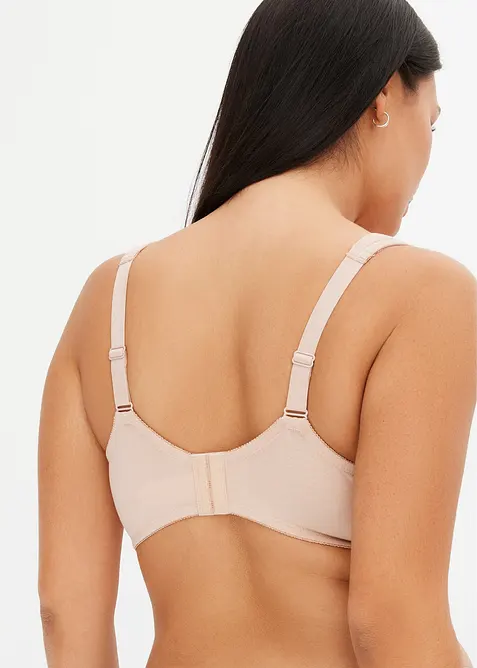 Reggiseno con coppe preformate e ferretto, con cotone biologico (pacco da 2), bonprix