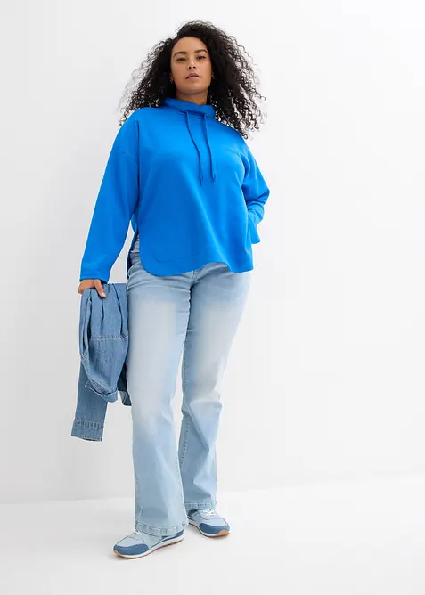 Jeans bootcut elasticizzati, vita media, bonprix