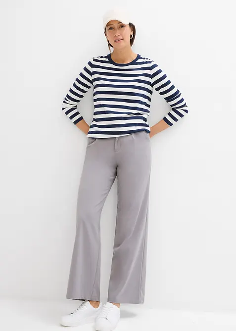 Maglia a righe in puro cotone biologico, bonprix