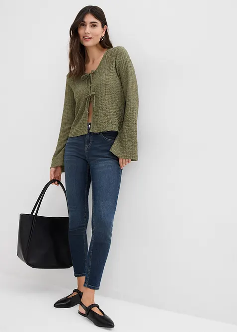 Jeans skinny elasticizzati, vita media, bonprix