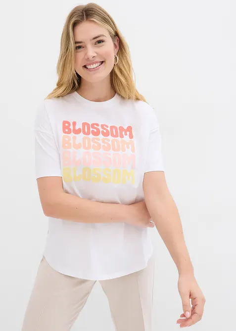 Maxi boxy oversize in cotone biologico, bonprix