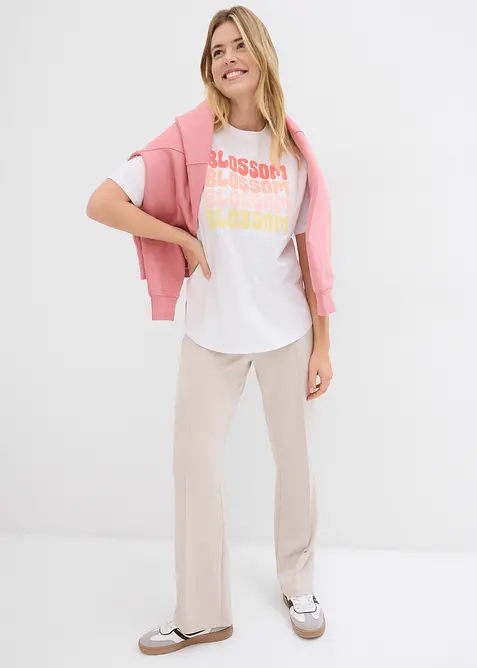 Maxi boxy oversize in cotone biologico, bonprix