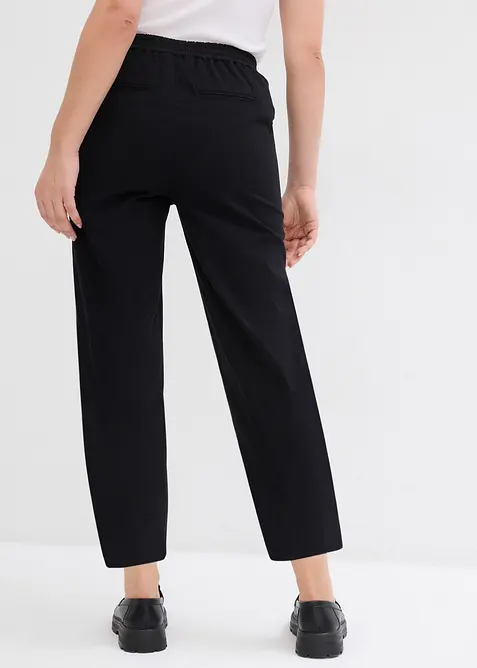 Pantaloni con cinta comoda in misto cotone, bonprix