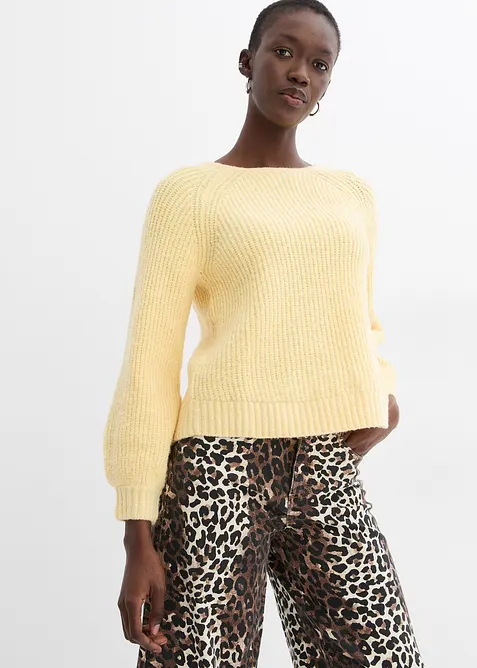 Cardigan double face con laccetti, bonprix