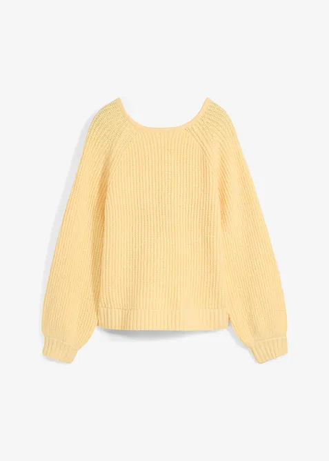 Cardigan double face con laccetti, bonprix