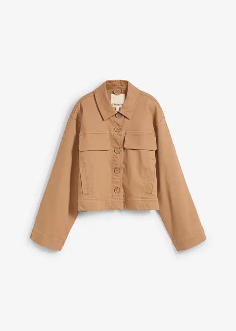 Giacca cropped in twill, bonprix