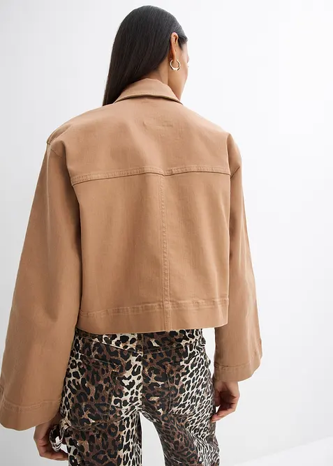 Giacca cropped in twill, bonprix