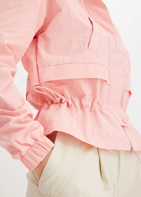 Giacca cropped con coulisse in vita, bonprix