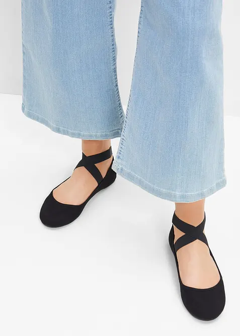 Ballerine con cinturini elasticizzati, bonprix