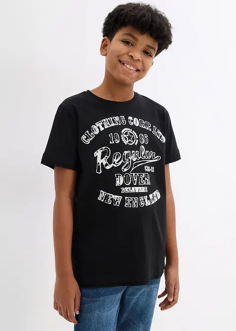 T-shirt in puro cotone biologico (pacco da 2), bonprix