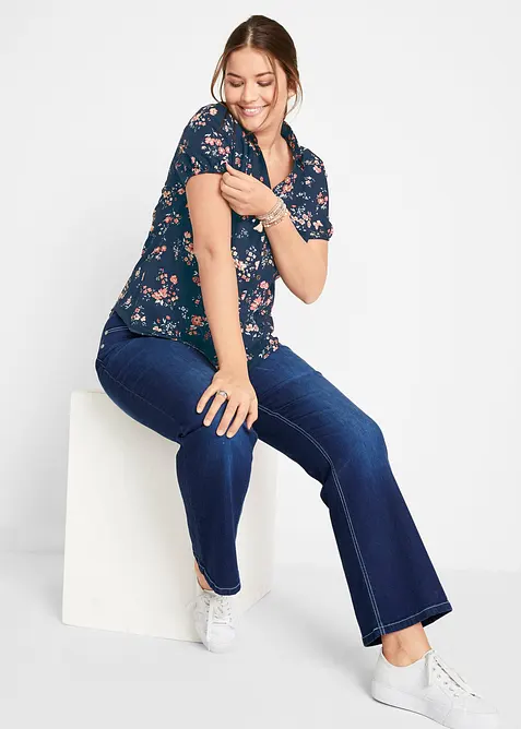 Camicetta fantasia a maniche corte, bonprix