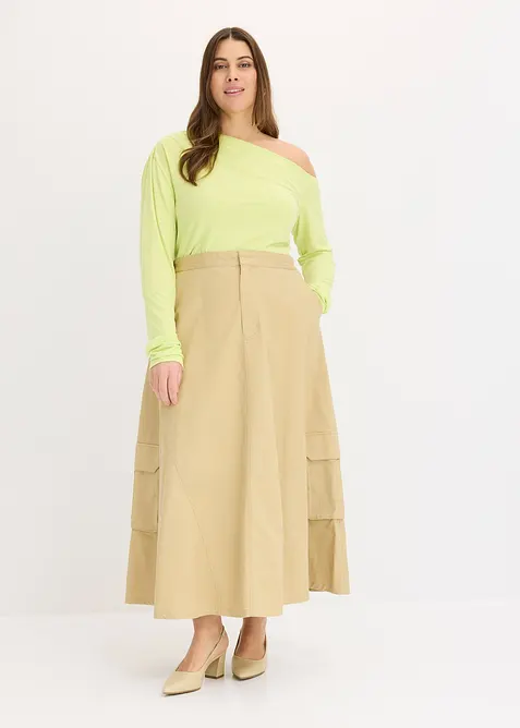 Gonna cargo in puro cotone, bonprix