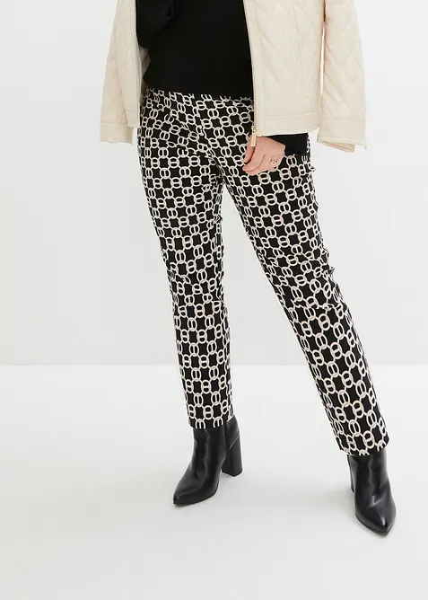 Pantaloni in bengalina elasticizzata, bonprix