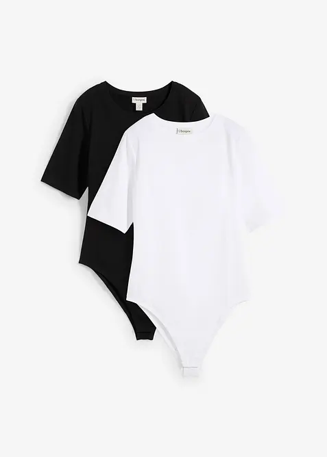 Body a maniche corte (pacco da 2), bonprix