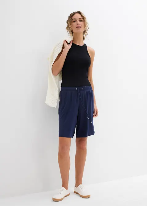 Bermuda in jersey di viscosa fluente, bonprix