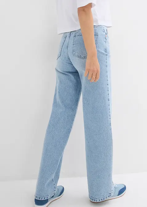 Jeans wide leg, vita alta, bonprix