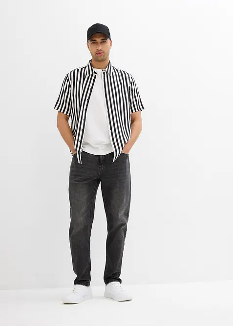 Camicia a maniche corte in viscosa morbida, bonprix