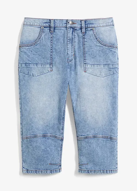 Jeans a pinocchietto elasticizzati regular fit, straight, bonprix