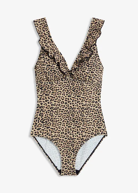 Costume intero con volant, bonprix