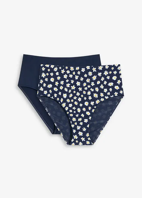 Slip per bikini con effetto modellante medio (pacco da 2), bonprix