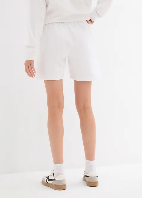 Shorts in felpa con ricami, bonprix