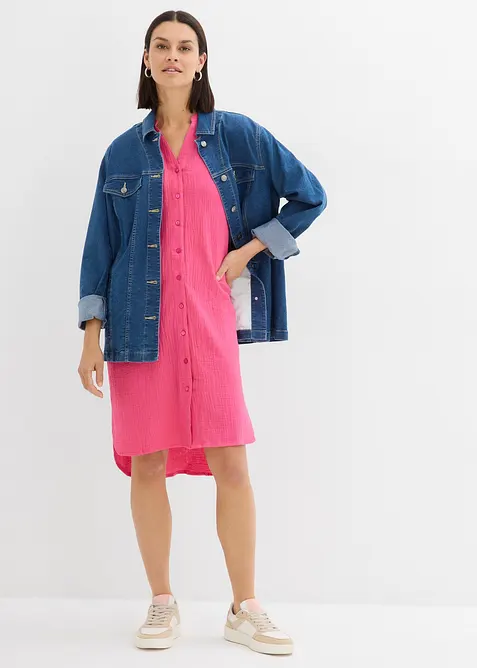 Abito chemisier in puro cotone, bonprix