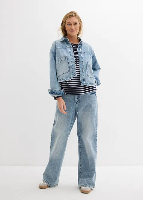 Felpa in tessuto operato, bonprix