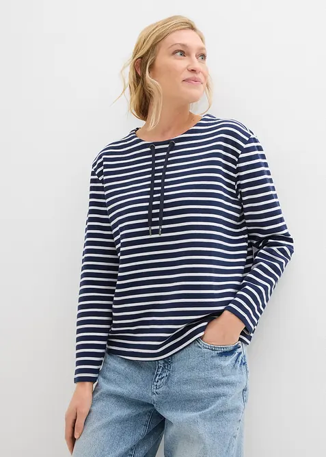 Felpa in tessuto operato, bonprix