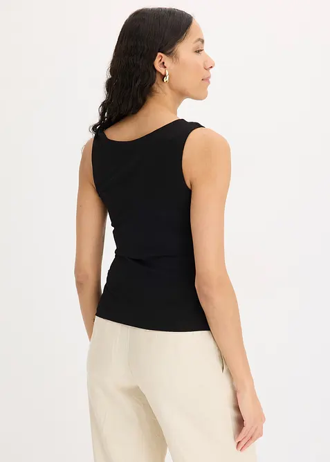 Top in jersey con dettaglio attorcigliato, bonprix