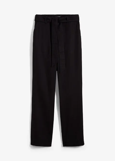 Pantaloni in misto lino e viscosa leggero, bonprix