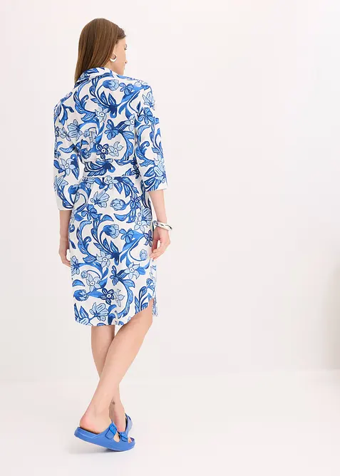 Abito chemisier in misto cotone, bonprix