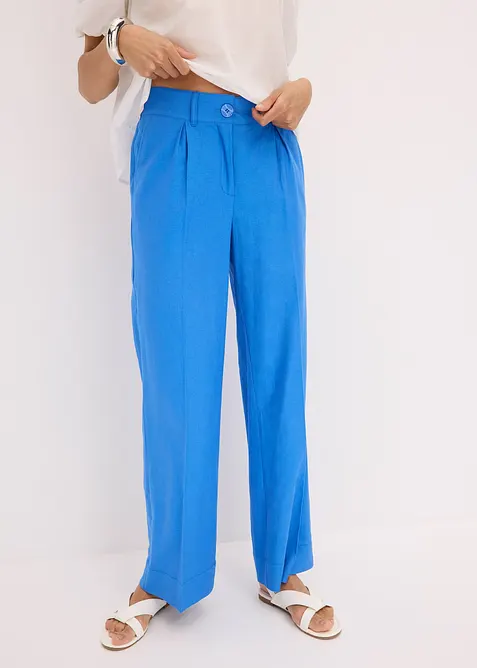 Pantaloni a palazzo in fresco misto lino, bonprix