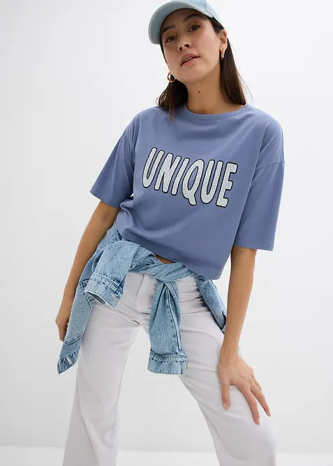 T-shirt in puro cotone, bonprix