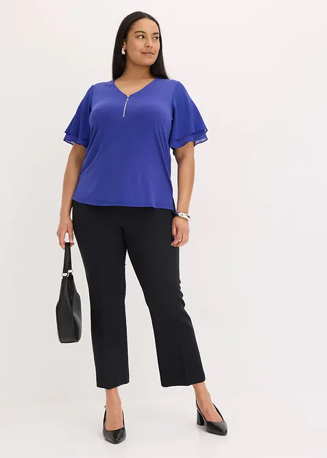 Maglia con maniche in chiffon, bonprix