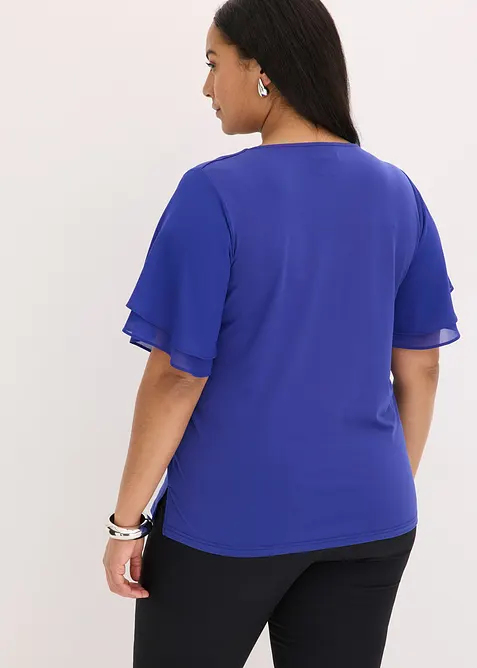 Maglia con maniche in chiffon, bonprix