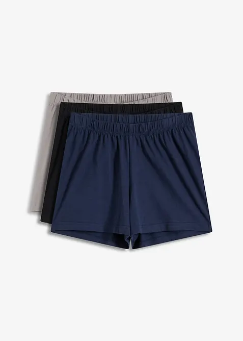 Pantaloni pigiama corti (pacco da 3), bonprix