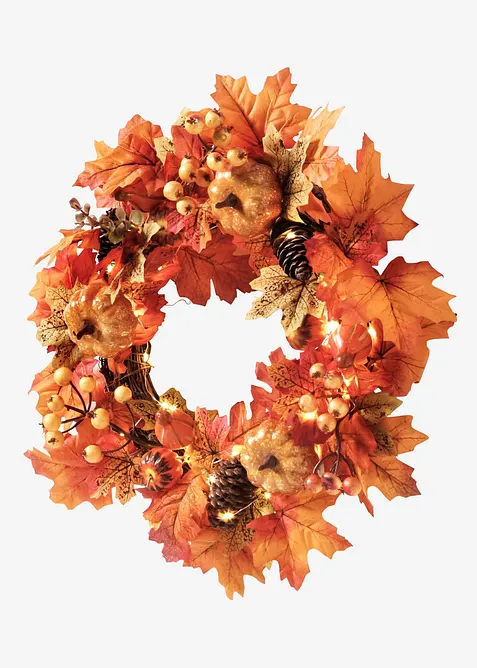 Ghirlanda autunnale LED per porta, bonprix
