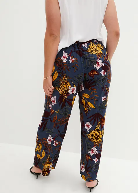 Pantaloni larghi in pura viscosa, bonprix
