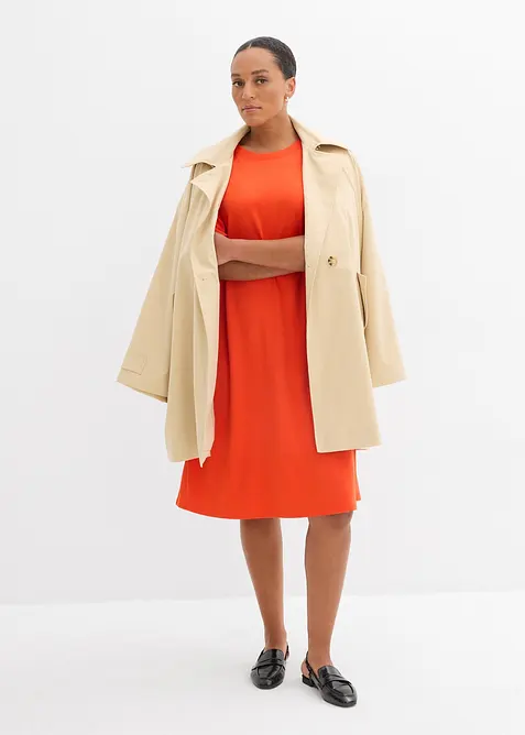 Abito svasato in maglina di misto viscosa, bonprix