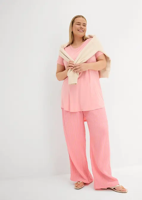 Maglia lunga in viscosa morbida, bonprix