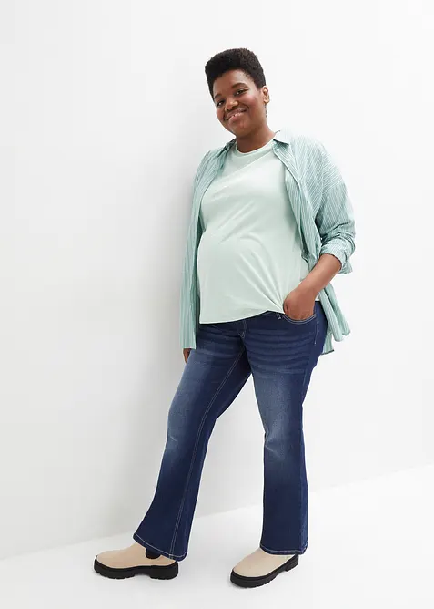 Maglia pr&eacute;maman / da allattamento 2 in 1 in cotone biologico (pacco da 2), bonprix