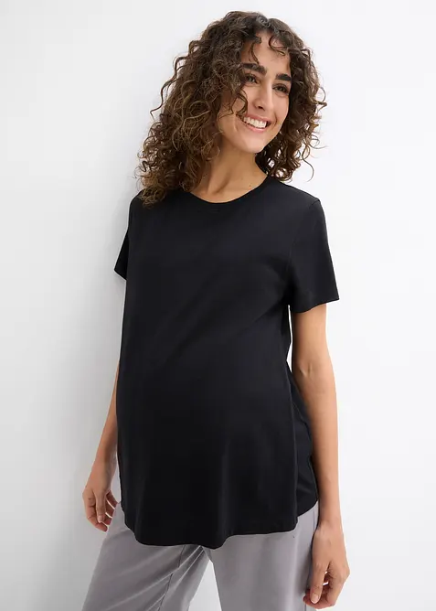 Maglia prémaman / da allattamento 2 in 1 in cotone biologico (pacco da 2), bonprix