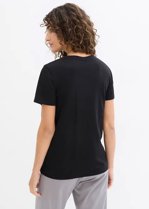 Maglia prémaman / da allattamento 2 in 1 in cotone biologico (pacco da 2), bonprix