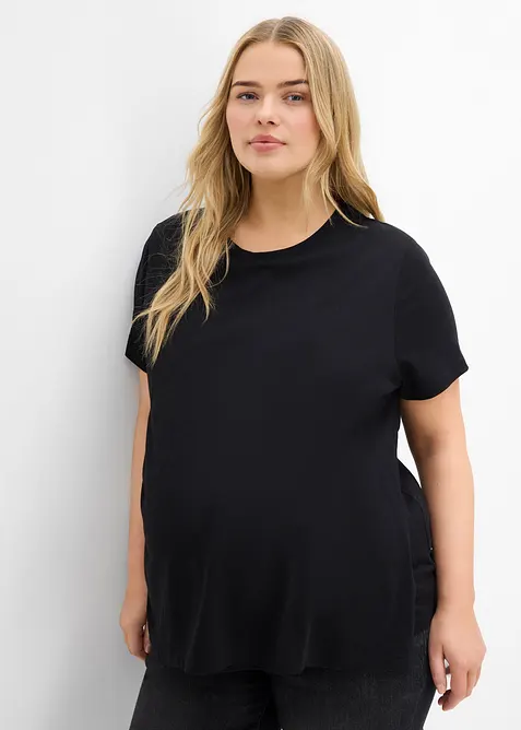 Maglia prémaman / da allattamento 2 in 1 in cotone biologico (pacco da 2), bonprix