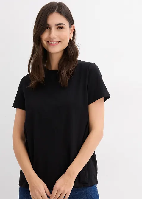 Maglia pr&eacute;maman / da allattamento 2 in 1 in cotone biologico (pacco da 2), bonprix