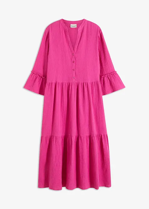 Maglia a maniche lunghe leggermente trasparente, bonprix