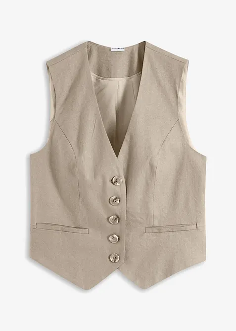 Gilet in misto viscosa fluente, bonprix