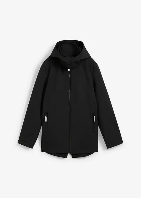 Parka in softshell idrorepellente con cappuccio staccabile, bonprix